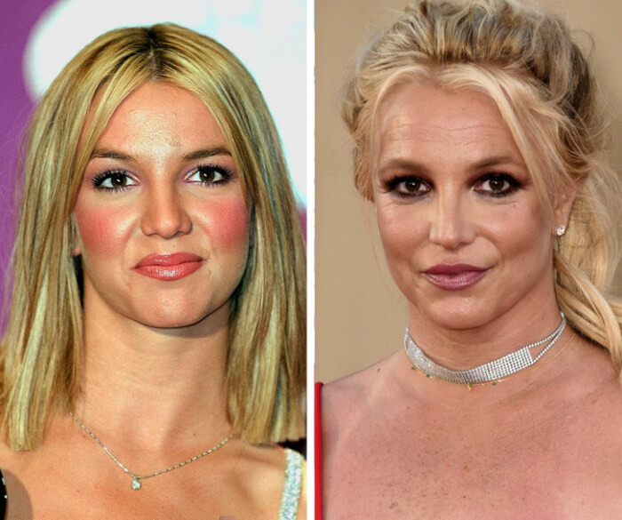 13. Britney Spears (1999 vs 2019)