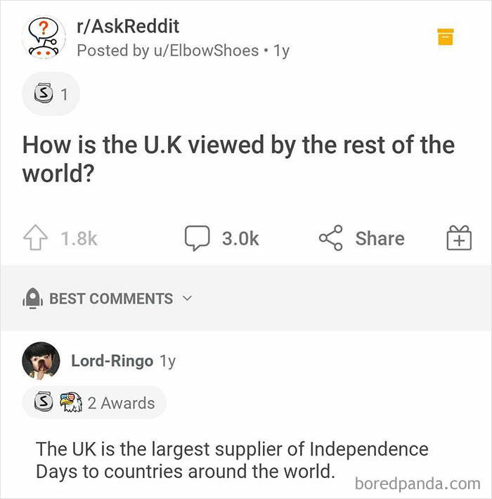 1. The largest supplier of independence