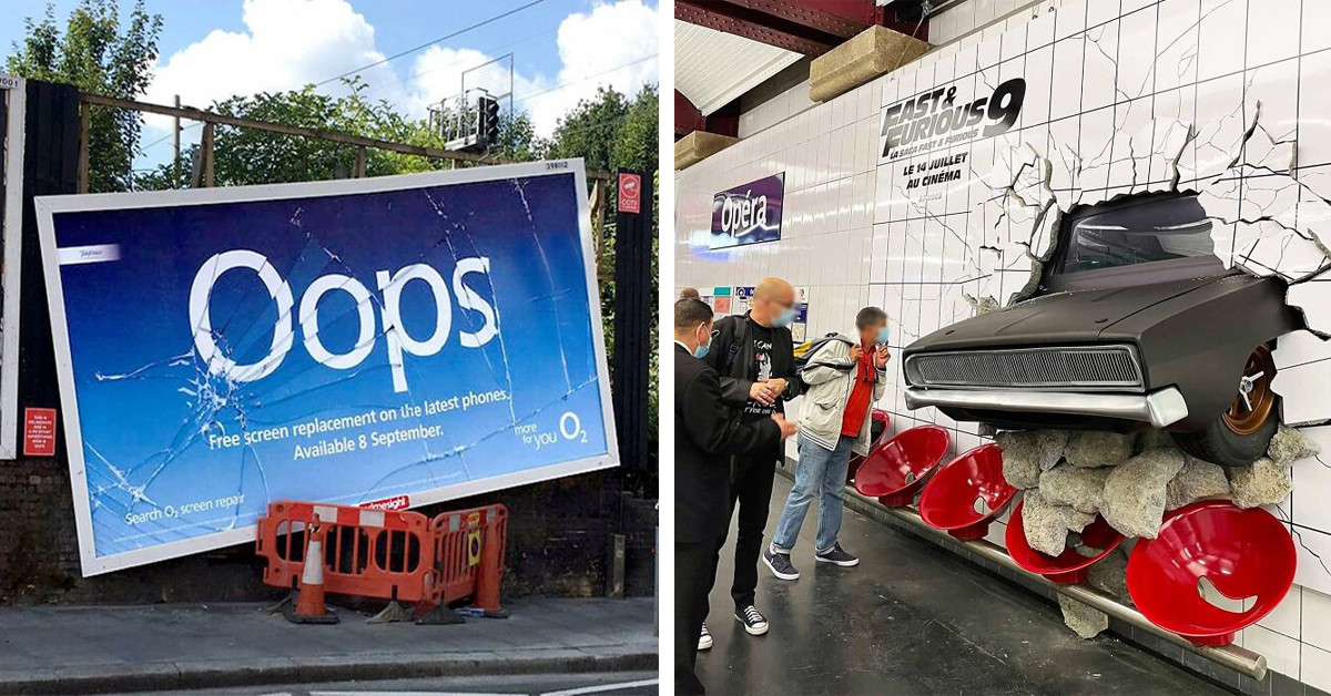 50 Marketing Experts Who Upped Their Game And Shocked People With These Innovative Outdoor Ads That'll Blow Your Mind