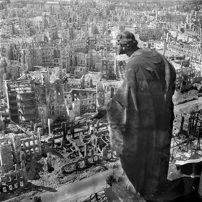 41. ruins of Dresden after WWII. 