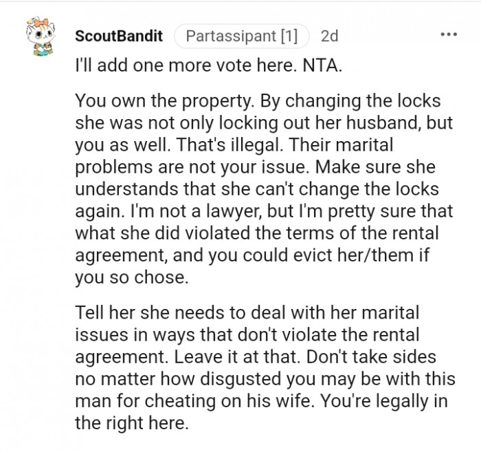 Woman Accuses Redditor Of Helping Her Cheating Husband Escape Consequences
