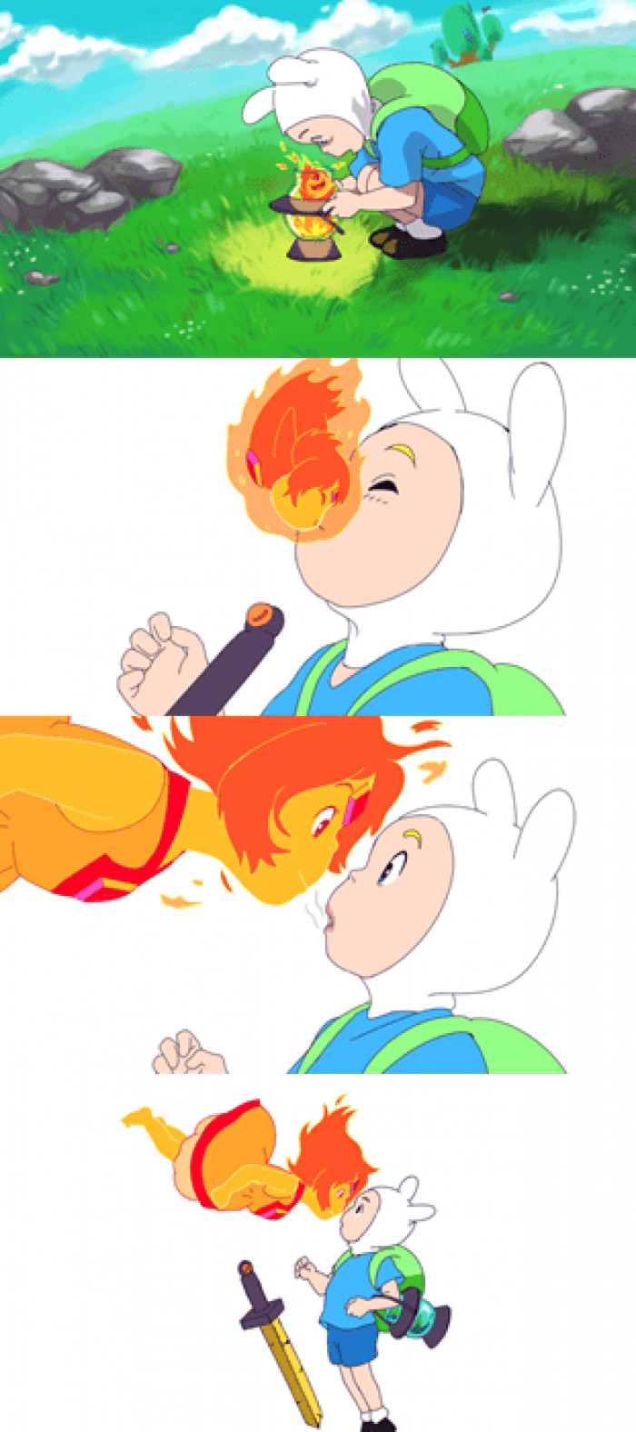 1. Adventure Time + Ponyo