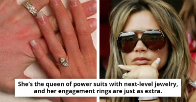Victoria Beckham’s $43 Million Engagement Ring Collection Proves Diamonds Really Are Forever