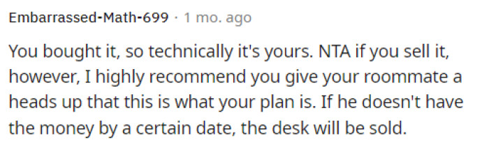 Technically it is hers so she can sell it however she'd like. but she should maybe be considerate enough to at least tell him of her plans.