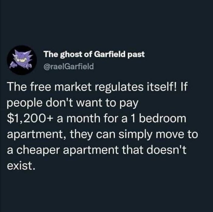 18. Believe in the free market!