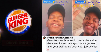 Burger King Employee Of 27 Years Gets Over $328,000 Worth Of Donations After A Video Of Him Receiving Cheap Gifts From The Company Went Viral