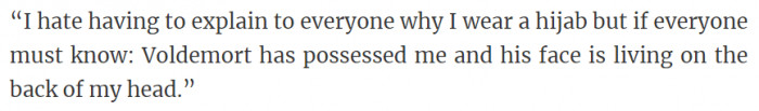 4. Explaining to everyone why I wear a hijab