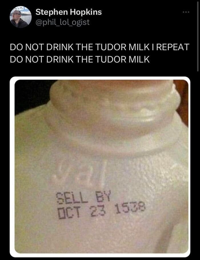 1. Tudor milk