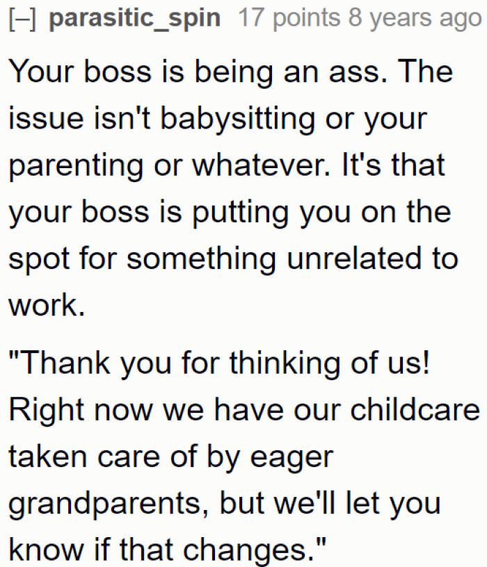 Manager Pressures Young Mother To Hire Her Teen Daughter As Babysitter manager-pressures-young-mother-to-hire-her-teen-daughter-as-babysitter
