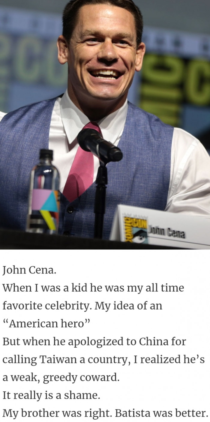 35. John Cena, the wrestler here