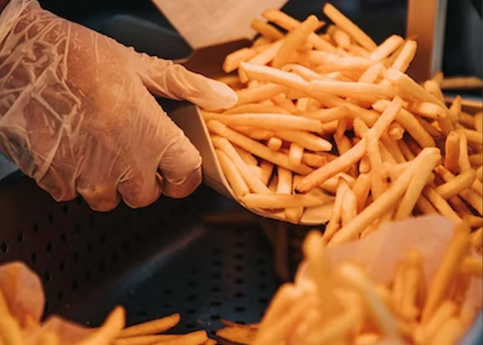 20. How unsalted fries are processed