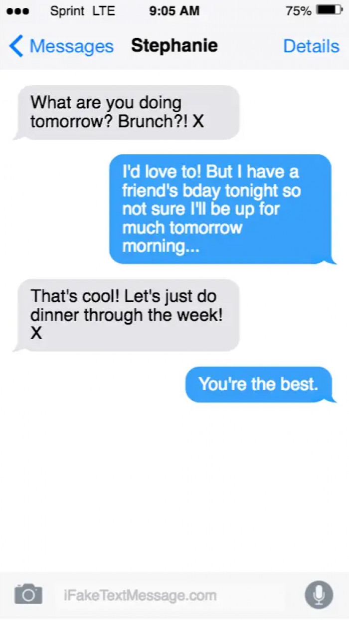 11. British people have this thing where they put kisses in every text they send. x