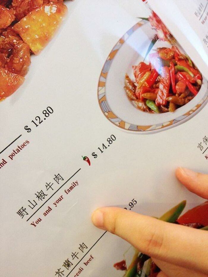 12. Excuse me, is that an order for pepper?