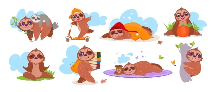 This sloth background is super cute for a background on your computer or even phone.