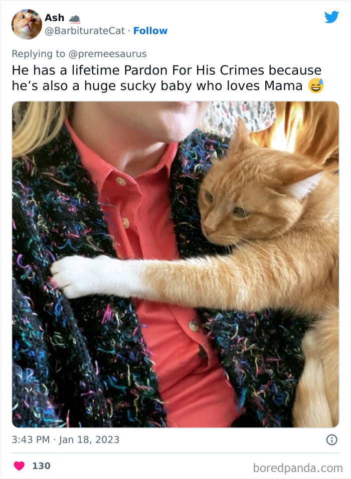 2. A huge sucky baby that loves mama