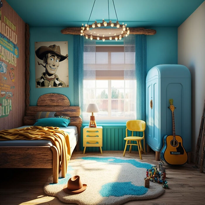 7. Bedroom from the Toy Story movie