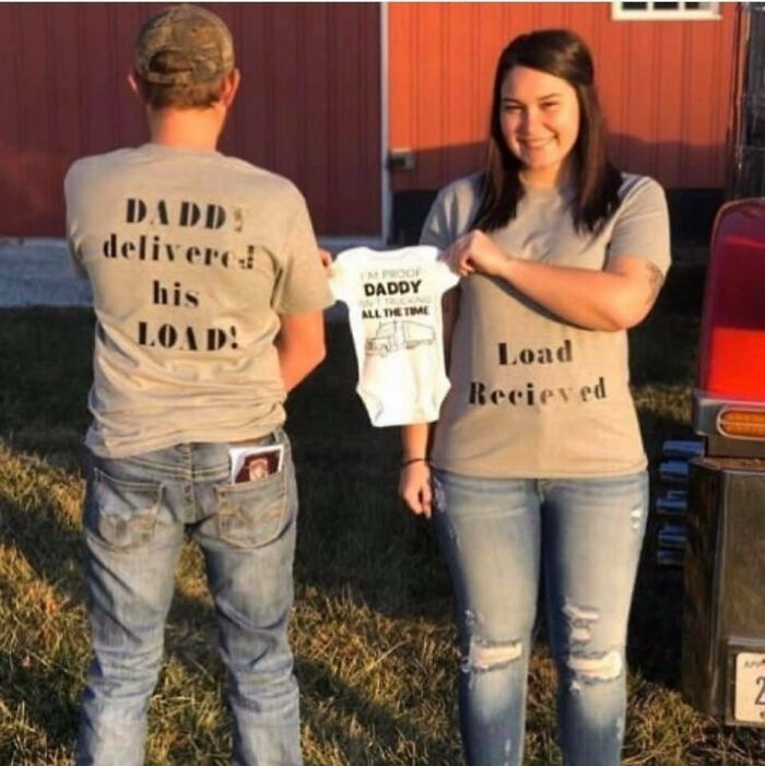 38. “Daddy Delivered His Load” Found On Facebook