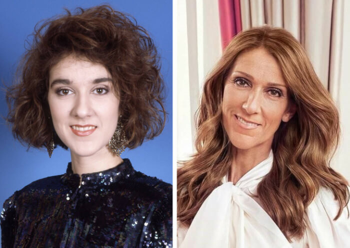 8. Céline Dion (1988 vs 2019)