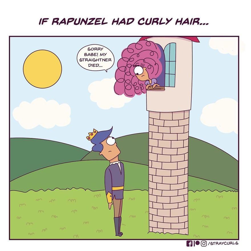 If Rapunzel had curly hair...