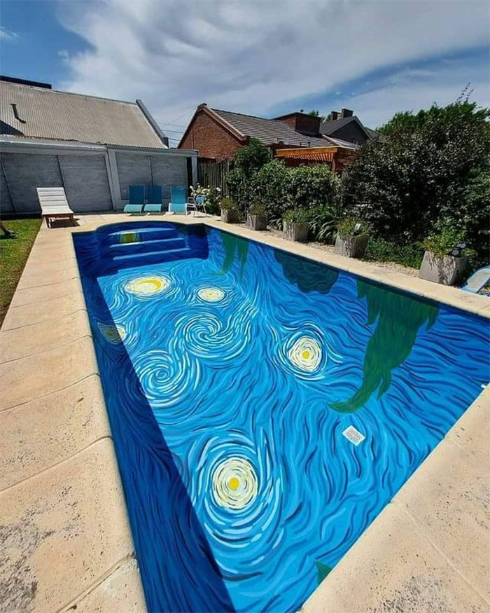 25. “The Starry Night” Swimming Pool