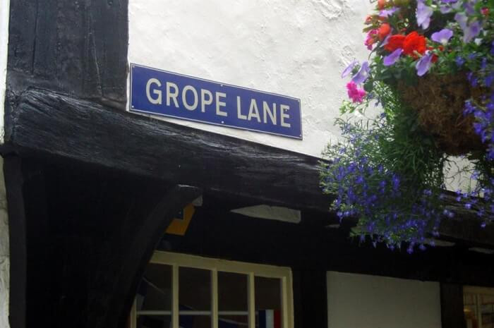 10. Grope Lane, Shropshire, UK