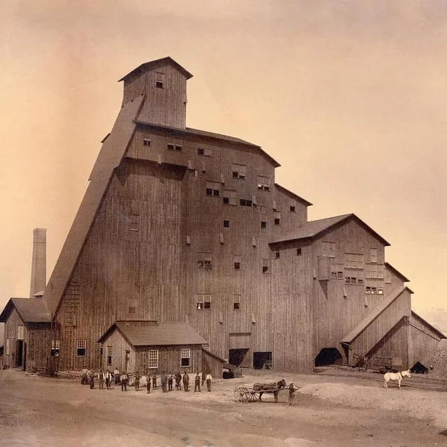 22. The massive wooden Sibley Breaker in Pennsylvania.