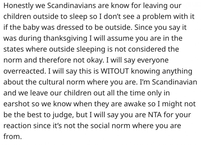 3. It's a norm to leave kids outside in some places.