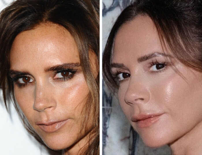 11. Victoria Beckham (2013 vs 2022)