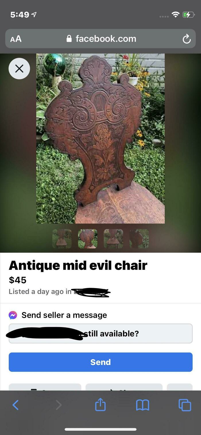 8. Very Nice Mid Evil Chair