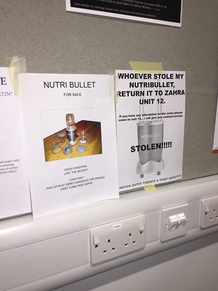 4. Nutri bullet stolen