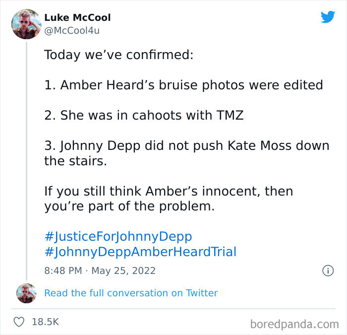 5. You must be in so much trouble if Kate Moss herself came out of her private bubble just to defend her ex from three decades ago against you