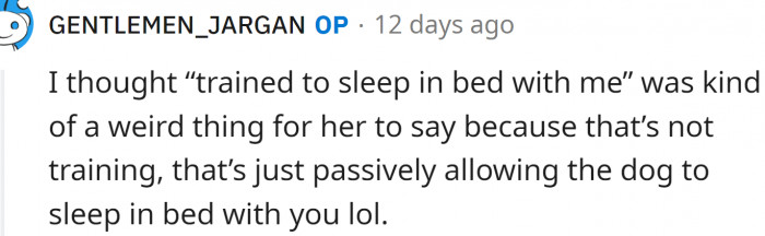 What OP says makes a lot of sense: