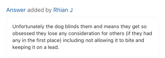 According to this user, some dog owners are so obsessed with what makes their dog happy, regardless of how it affects others around