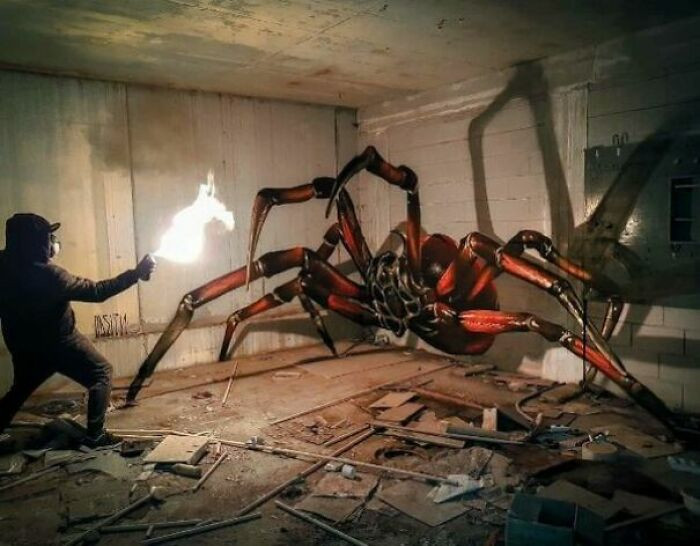 2. Awesome 3D Grafitti Even If Slightly Scary