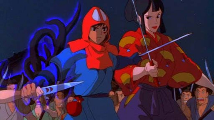 16. In Princess Mononoke, when Ashitaka stands between San and Lady Eboshi: