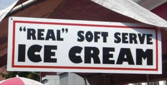 5. But what about fake ice cream?