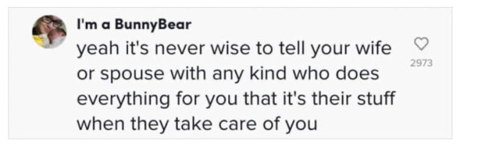 Couples should just learn to be kind to each other and offer assistance when needed