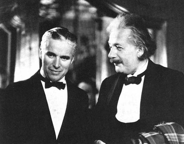 36. Charlie Chaplin and Albert Einstein.