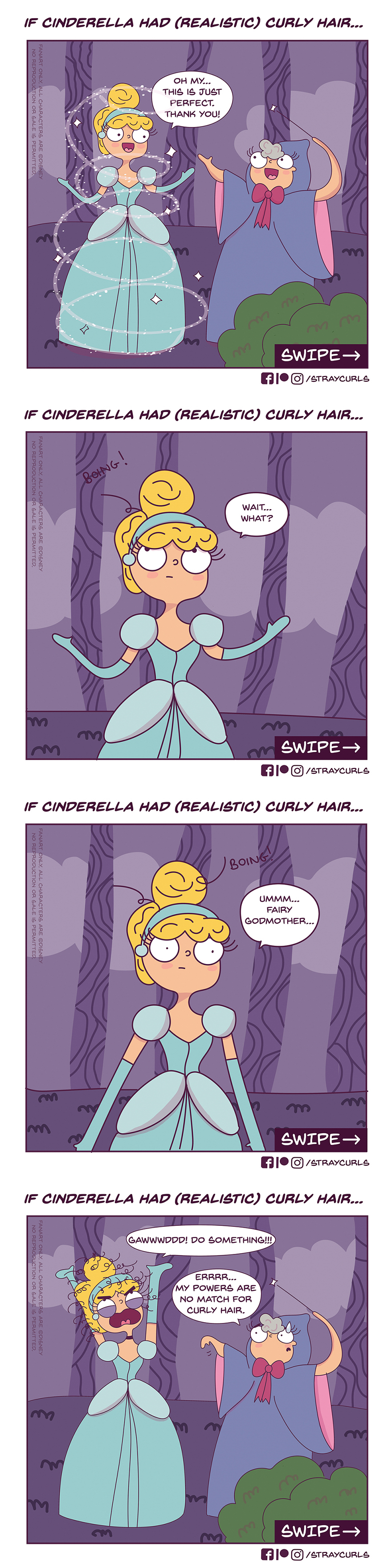 If Cinderella had curly hair...