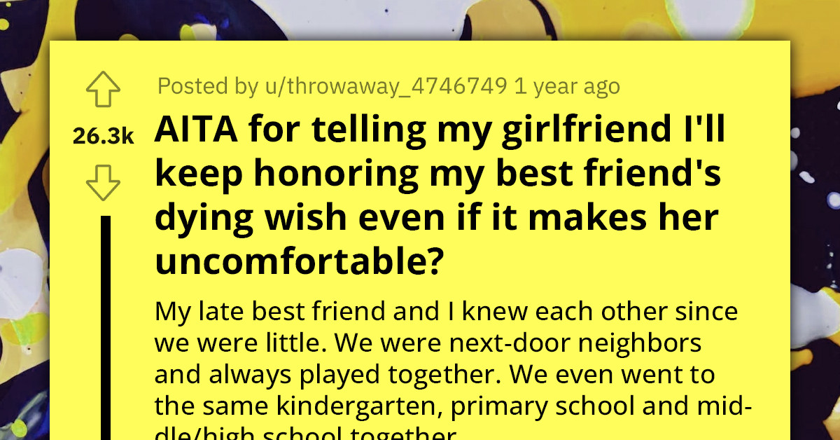 Guy Has Tradition To Visit Best Friend's Grave Every Year And Wear Her