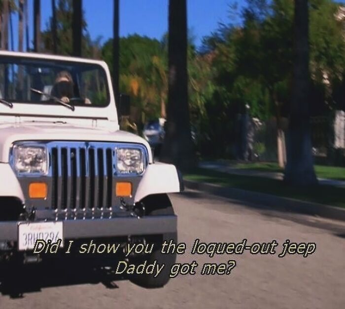 27. Cher Driving Her Gifted 1994 Jeep Wrangler In ‘Clueless’ Directed By Amy Heckerling. (1995)