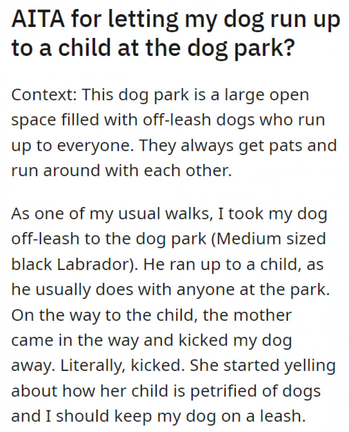 A dog owner shares his experience on Reddit.