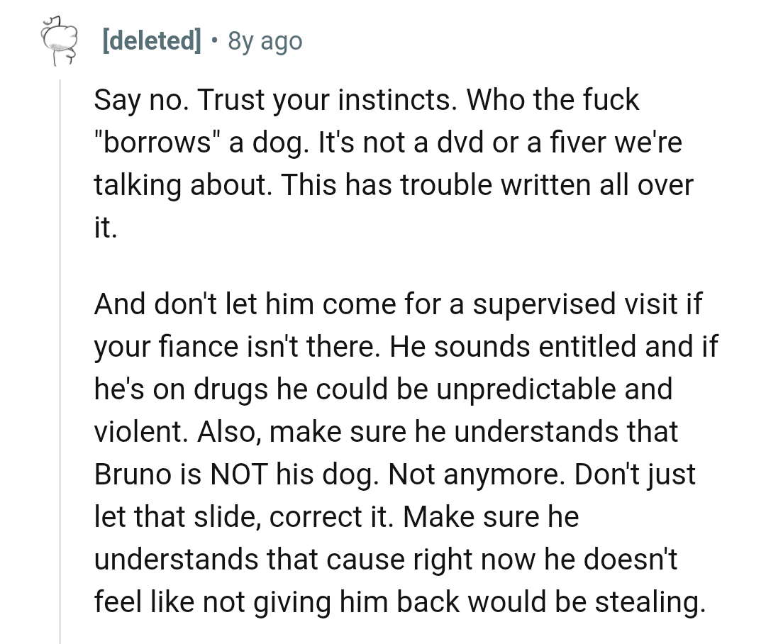 Bruno is not his dog