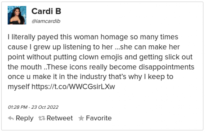Here is what Cardi B had to say in response.