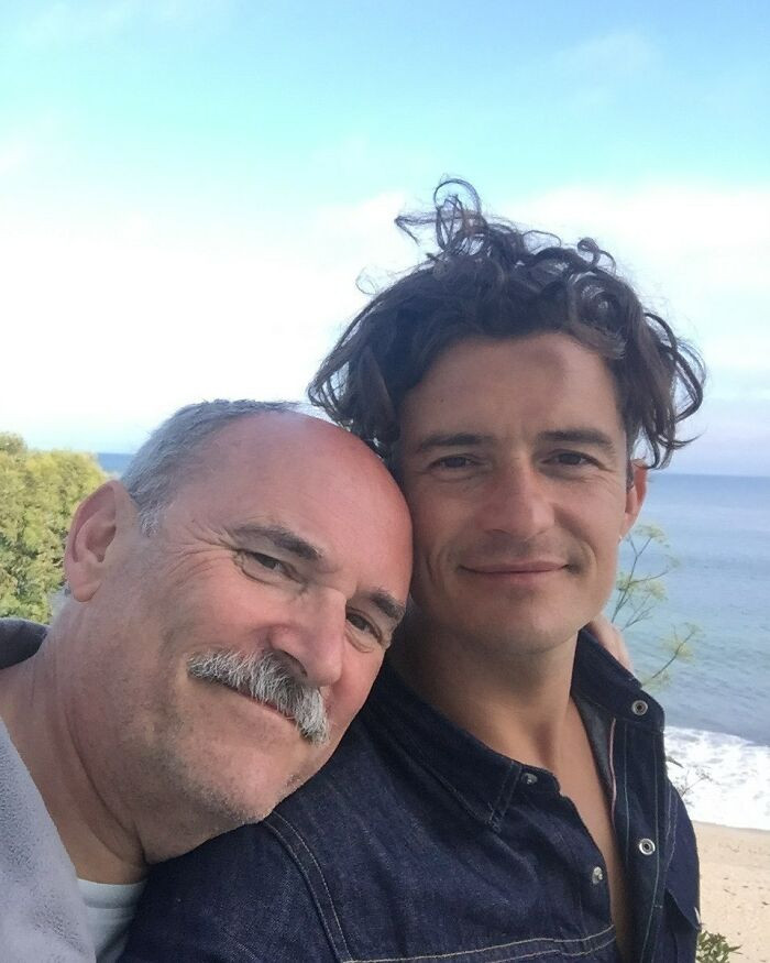 17. Orlando Bloom With His Father Colin Stone