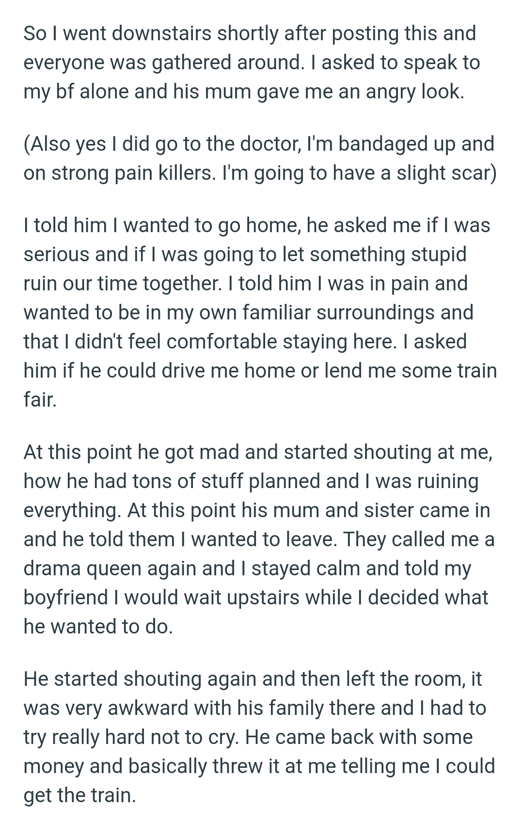 The OP thanks everyone for their advice and provides an update for those who requested for it