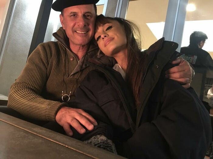 4. Ariana Grande With Her Father Edward Butera