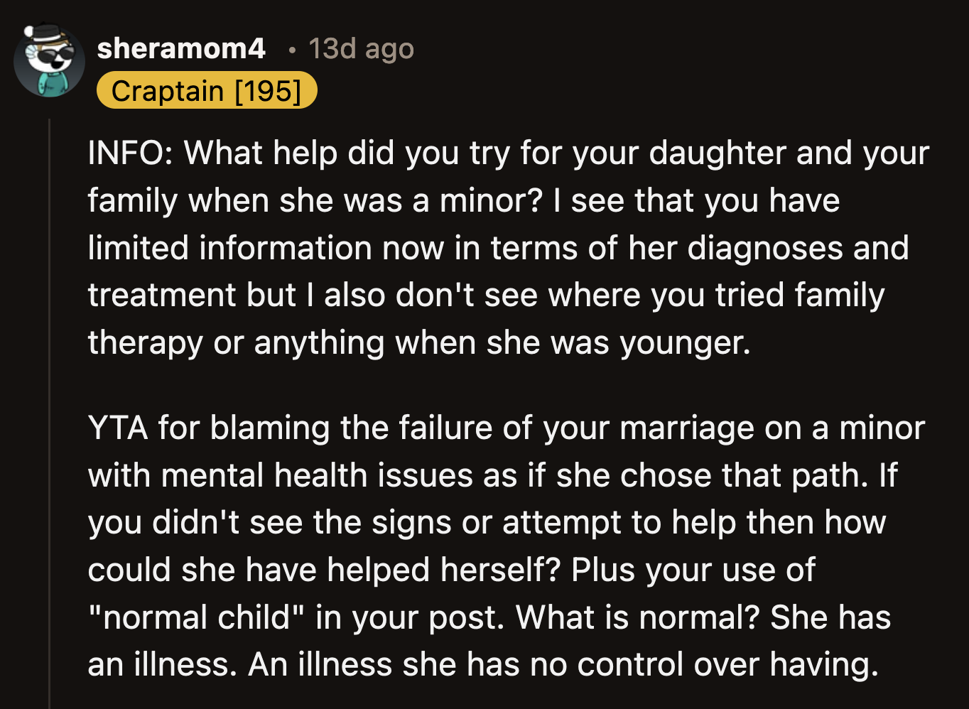 On top of being a terrible parent and person, he is also an ableist.