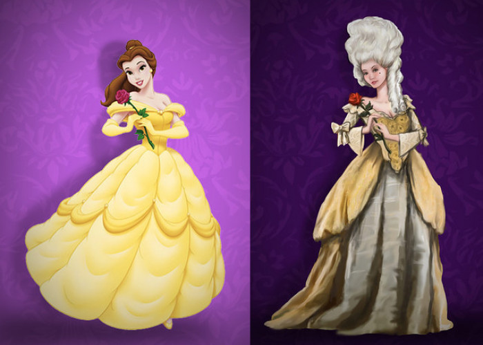 Disney's design what what Belle would have looked like IRL.