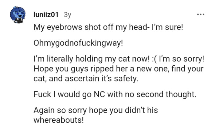 This redditor's eye brows shot off their head from reading the story